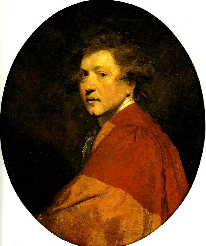 Sir Joshua Reynolds self-portrait in doctoral robes France oil painting art